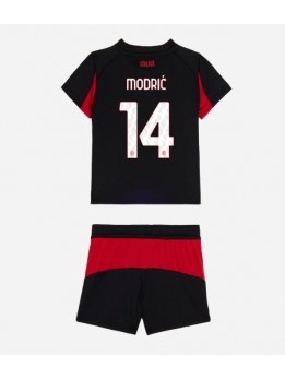 Billige AC Milan Luka Modric #14 Hjemmedraktsett Barn 2025-26 Kortermet (+ Korte bukser)
